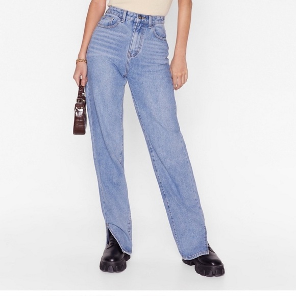 Nasty Gal • Shits Now or Never Split Hem Jean - Picture 9 of 14